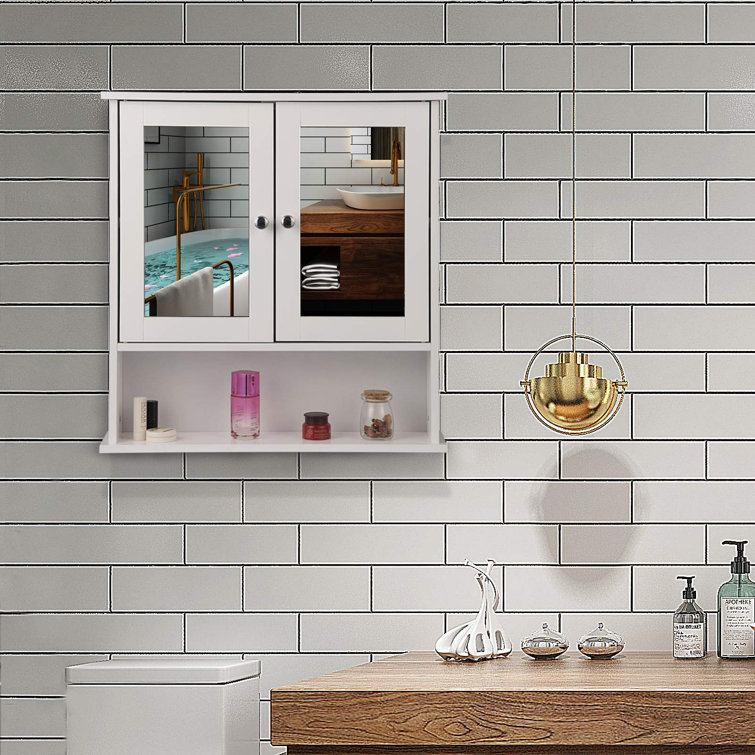 VonHaus Wall Mounted Bathroom Cabinet | Wayfair.co.uk